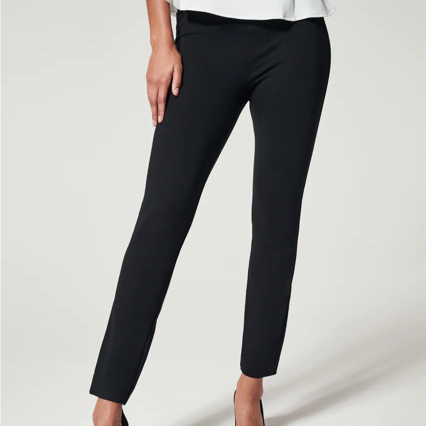 Spanx The Perfect Pant Ankle Back Seam Skinny 1x Black